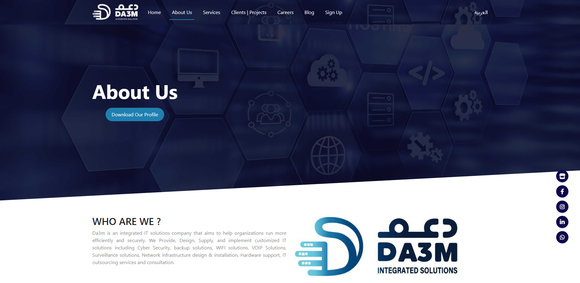 DA3M about page